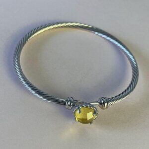 David Yurman Petite Chatelaine? Bracelet in Sterling Silver with Citrine